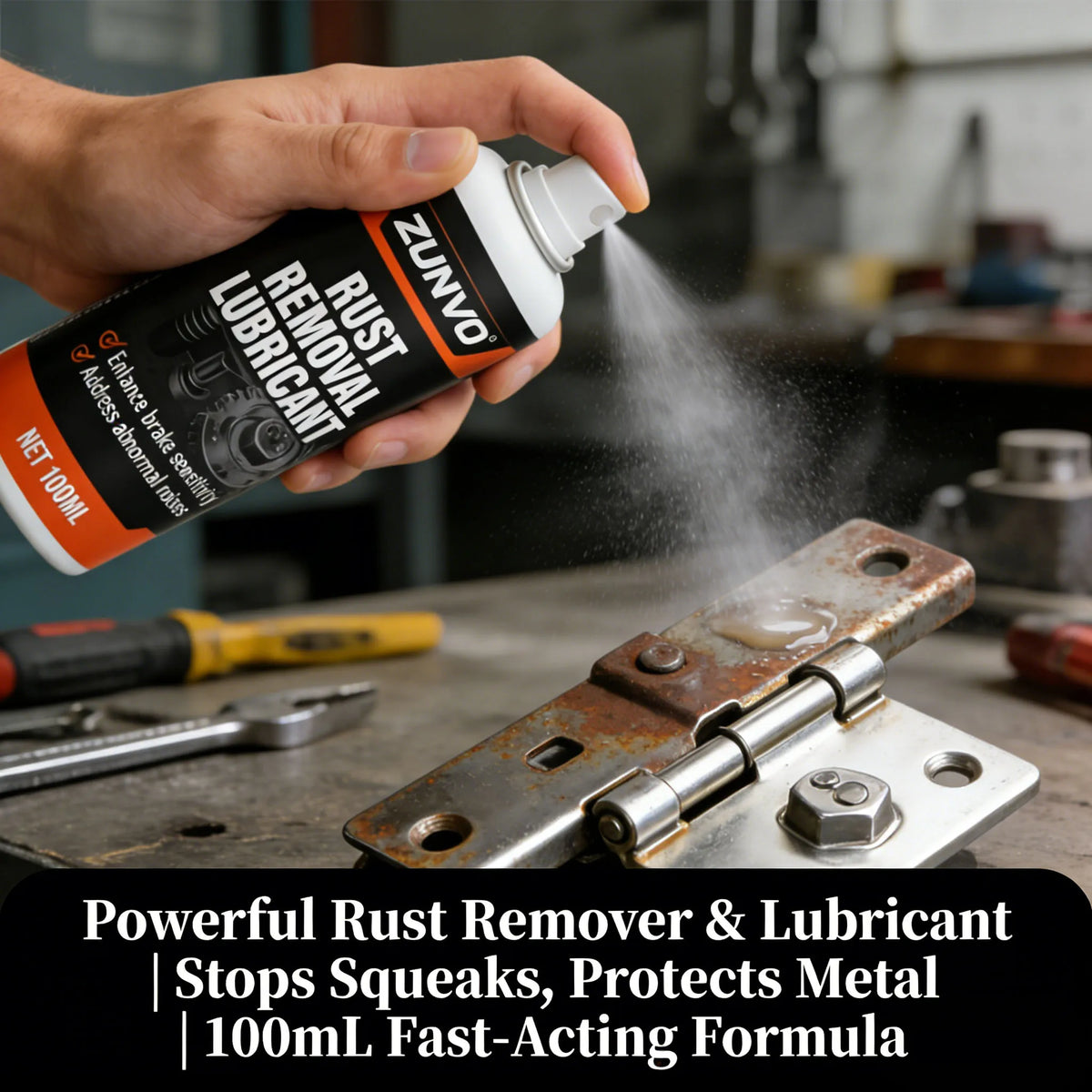 Rust Remover Lubricant Spray | Brake Noise Eliminator Rust Removal Spray QXL