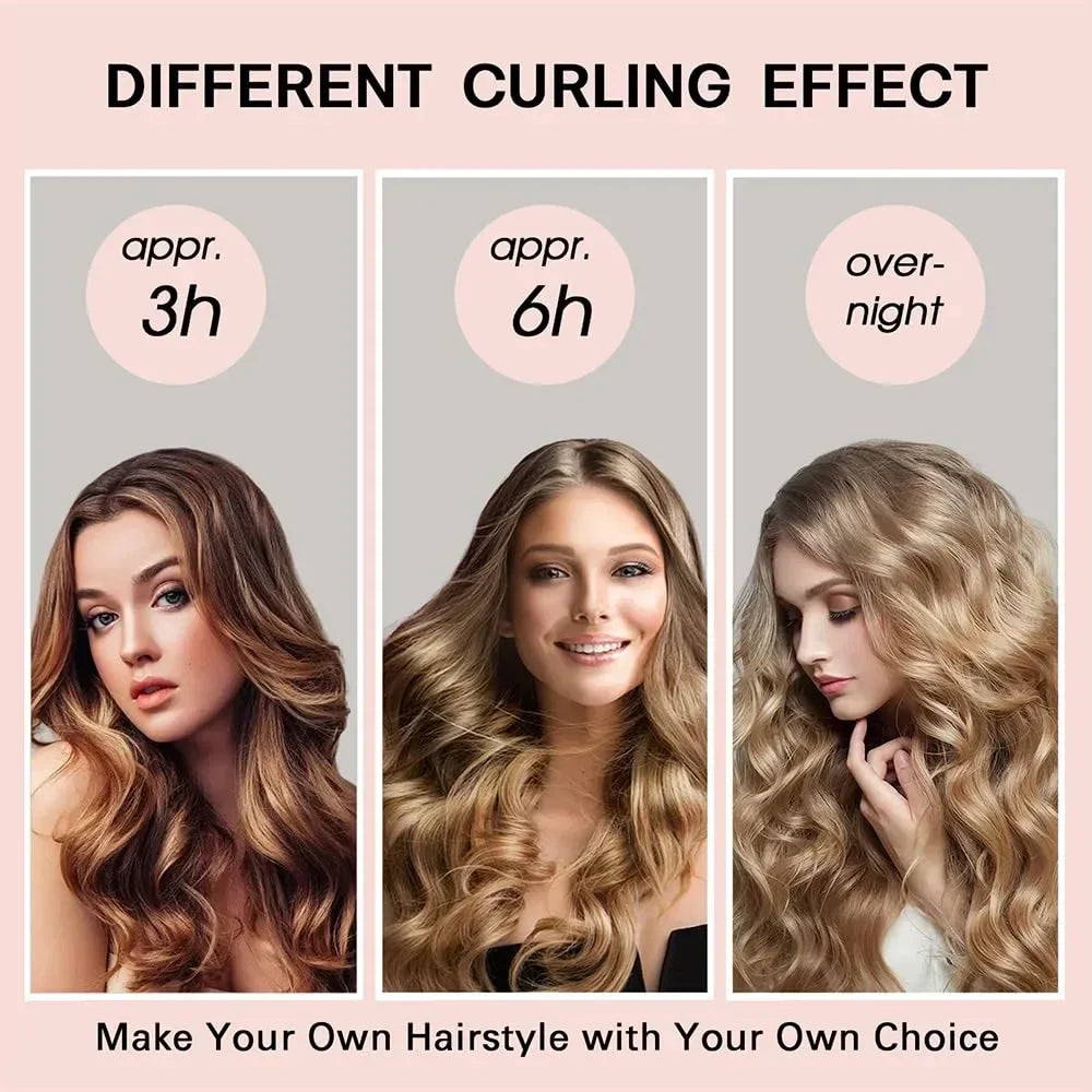 Heatless Curling Rod Headband | No Heat Soft Hair Rollers Heatless Hair Curler QXL