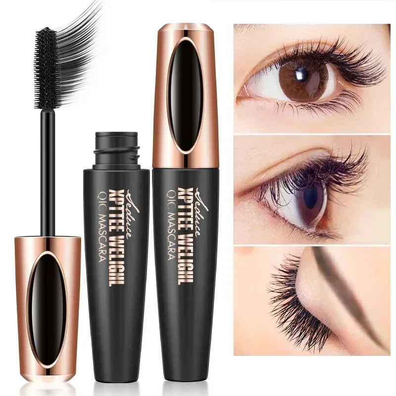 4D Waterproof Mascara & Eyeliner | Thick Long Curling Lashes Mascara & Eyeliner QXL