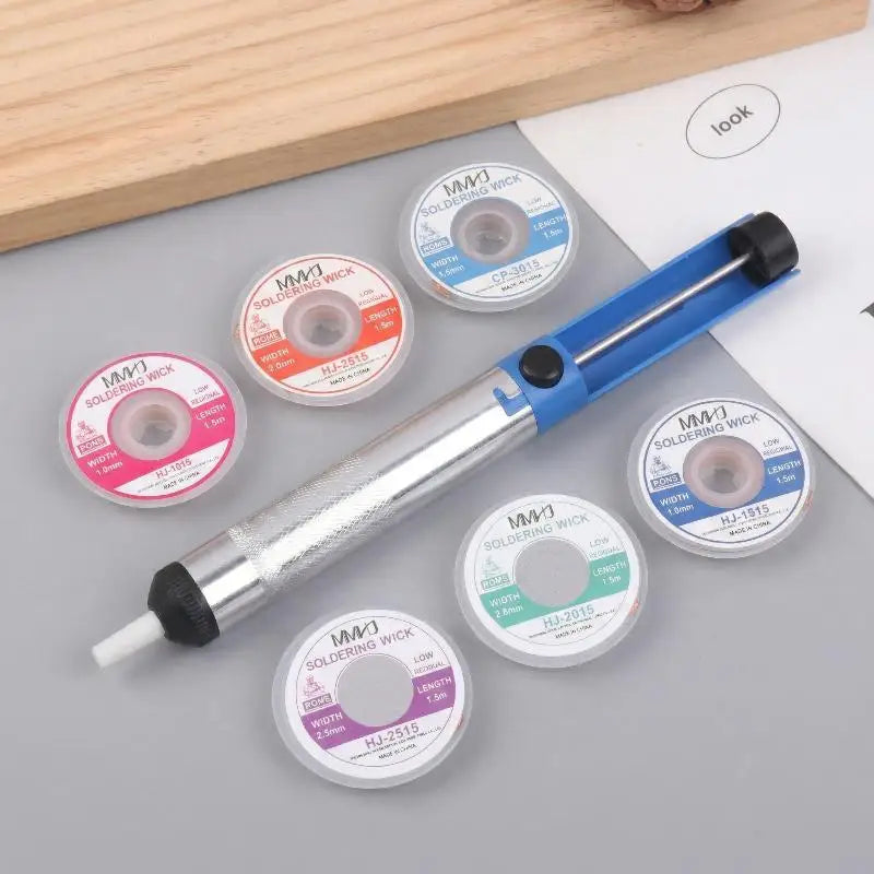 Aluminum Desoldering Pump | Heavy-Duty Solder Sucker Pen Desoldering Pump QXL