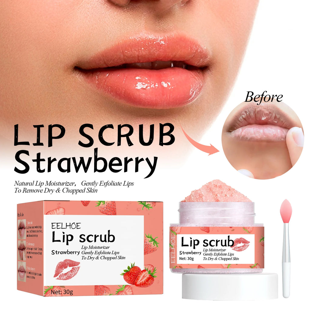 Eelhoe Fruit Lip Scrub – Exfoliating & Moisturizing | 30g Lip Scrub QXL