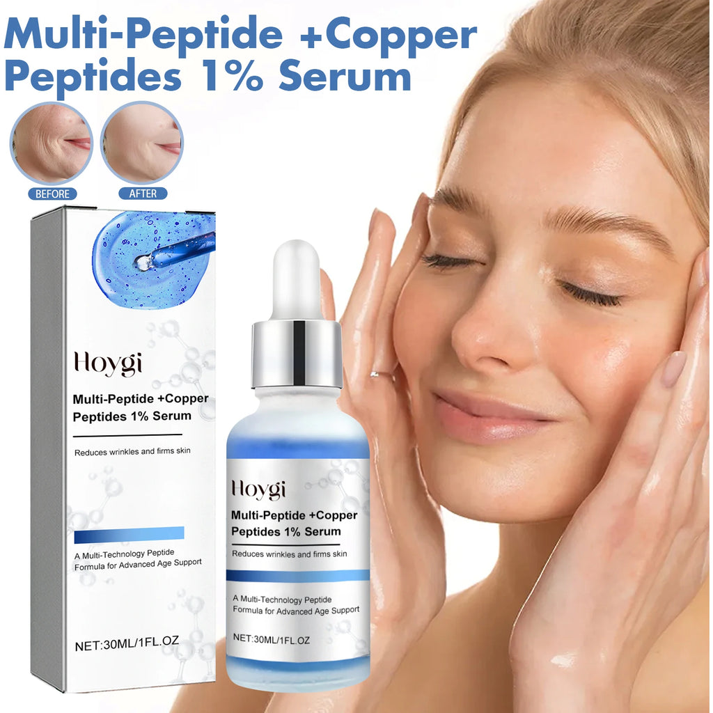 Hoygi Multi-Peptide Copper Peptide Face Serum | 30ml Peptide Face Serum QXL