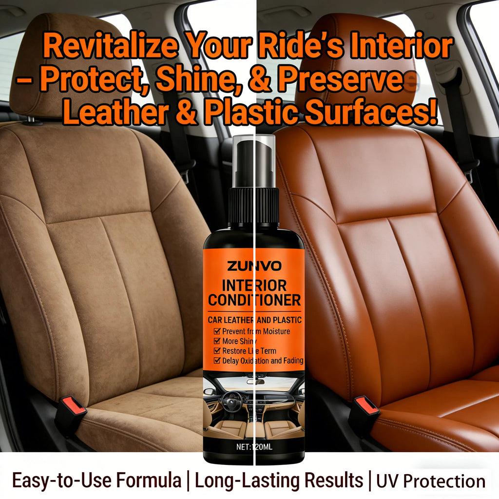 Car Interior Conditioner Spray | UV Protection Leather & Plastic Interior Conditioner Spray QXL