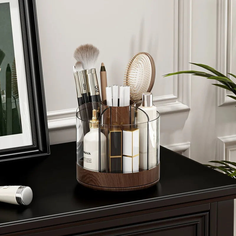 360° Rotating Makeup Organizer | Acrylic Brush & Lipstick Holder Makeup Organizer QXL