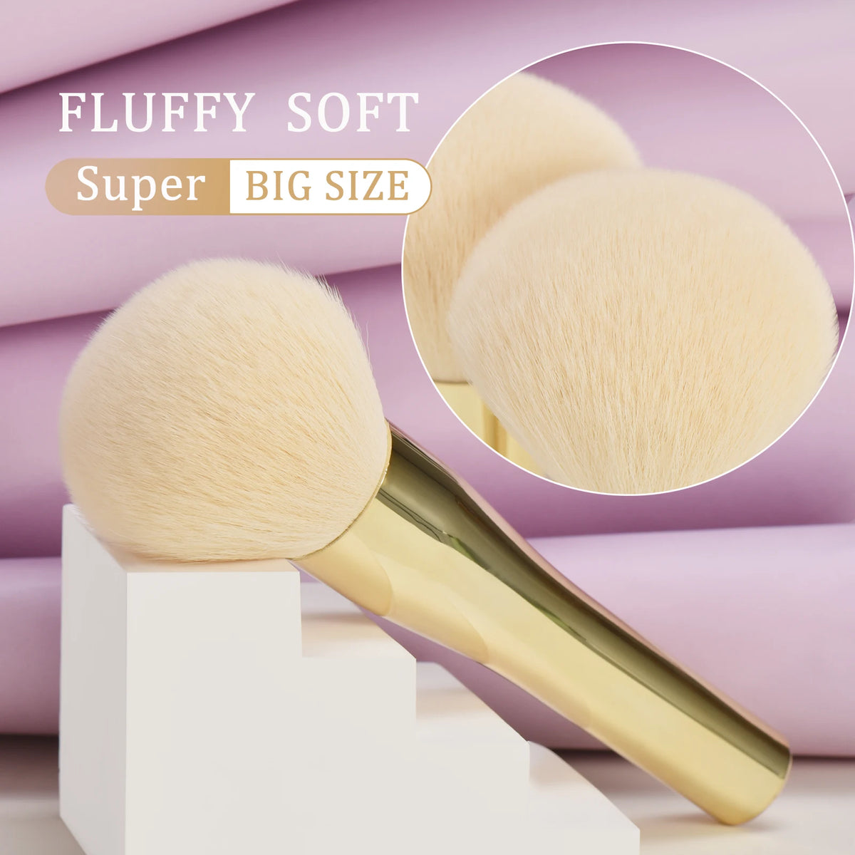 Large Multi-Use Makeup Brush | Powder, Blush & Nail Dust Makeup Brush QXL