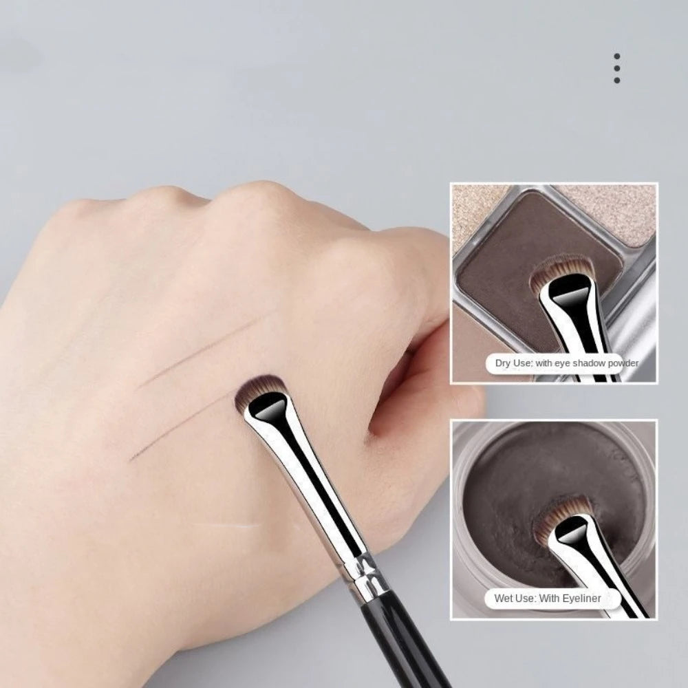 Curved Eyeliner Brush – Thin Angled Eye Makeup Brush Eyeliner Makeup Brush QXL