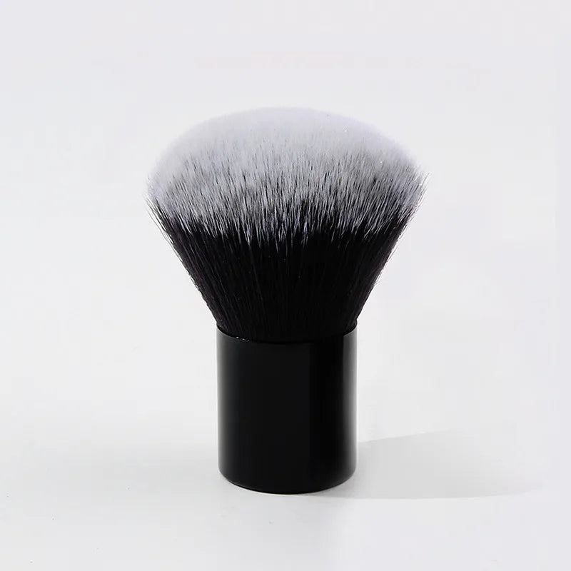 Professional Powder & Blush Brush | Black Aluminum Handle Makeup Brush QXL