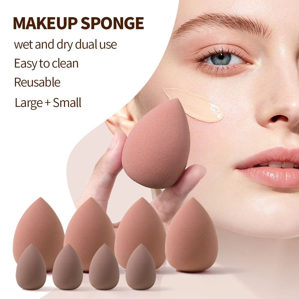 KOSSHOW 20-Pc Makeup Sponge & Puff Set with Bow Spa Headband Makeup Sponge Set QXL
