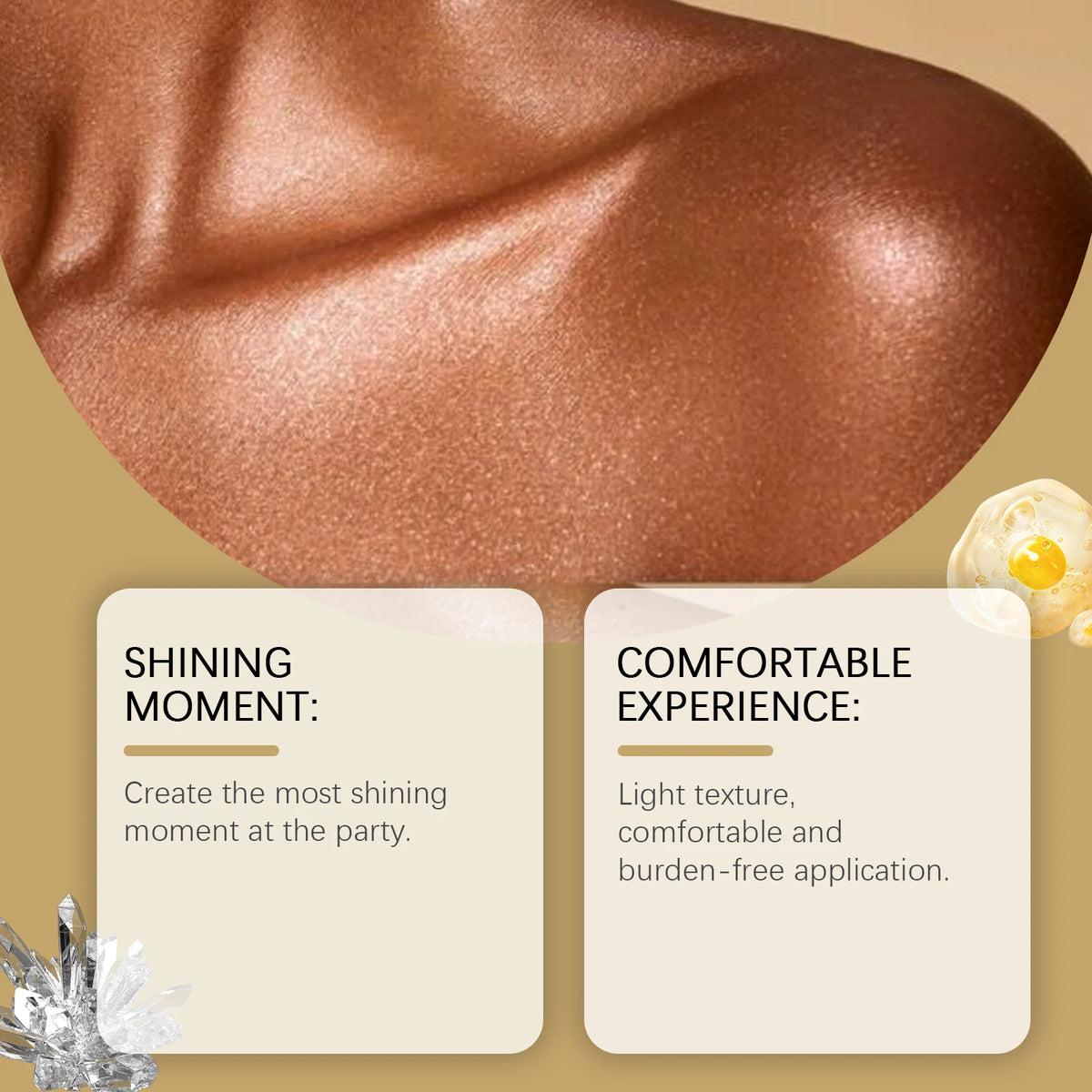 Eelhope Glitter Spray Highlighter – Skin, Hair & Face Shimmer Body Glitter Spray QXL