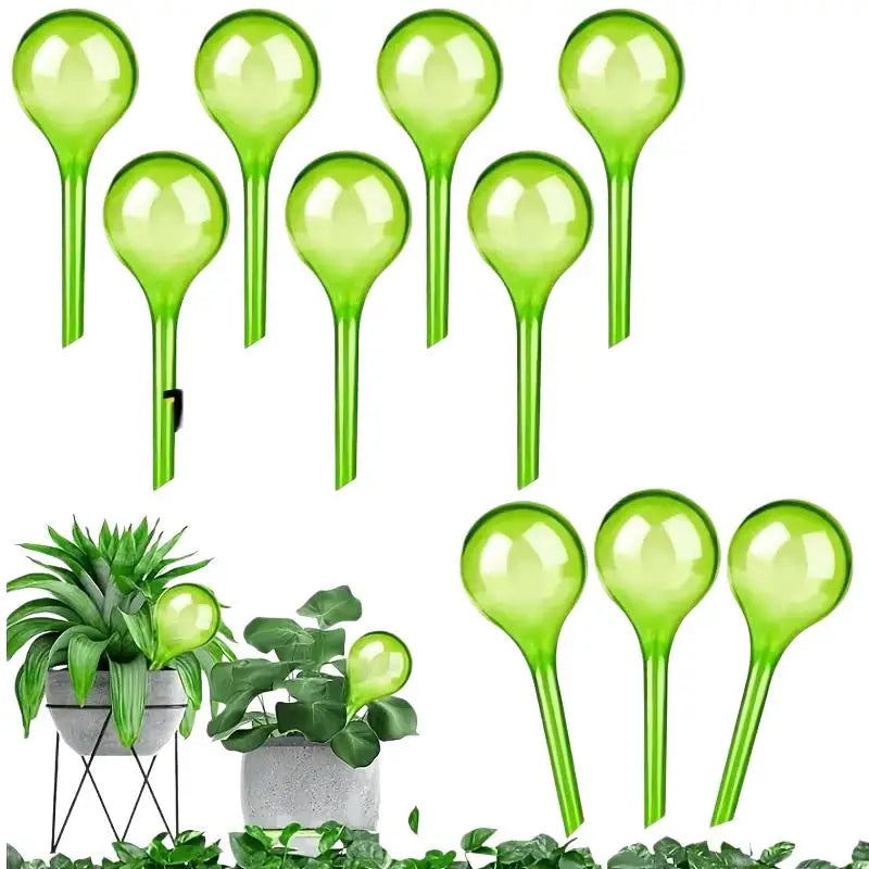 5-Pack Self-Watering Globes | Plant Drip Irrigation Waterer Plant Watering Globe QXL