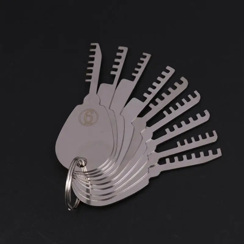 HUK 9-in-1 Comb Lock Repair Tool Kit | Stainless Steel & Key Blank Lock Repair Tool Kit QXL