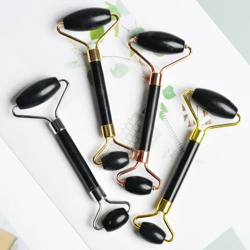 AVZER Natural Obsidian Face Roller | Facial Massager Tool Face Roller Massager QXL