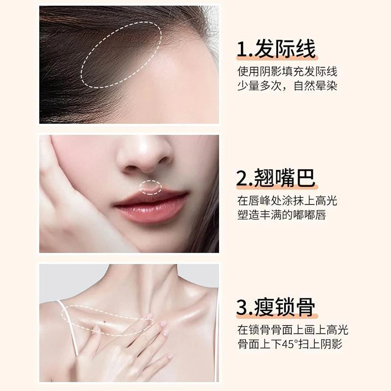 VERONNI 14-Color Waterproof Hairline Shadow Powder | Root Cover Hairline Shadow Powder QXL