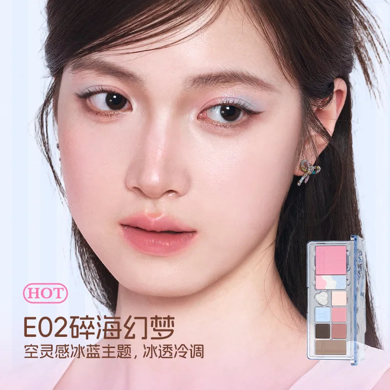 VEECCI 11-Color Eyeshadow & Highlighter Palette – Matte Shimmer Eyeshadow Palette QXL