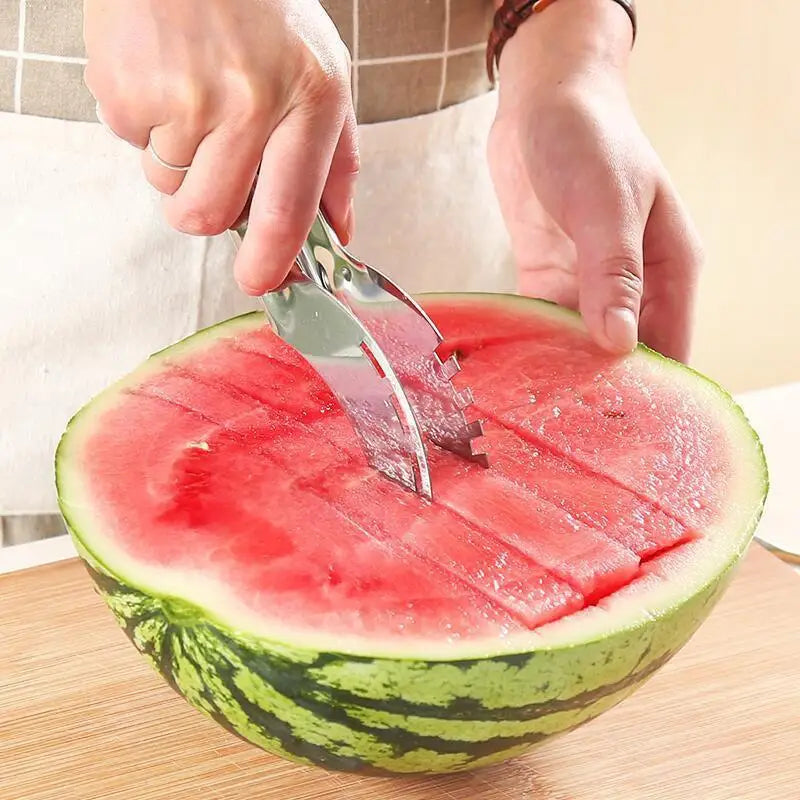 Stainless Steel Windmill Watermelon Slicer & Fruit Cutter Fruit Slicer Tool QXL