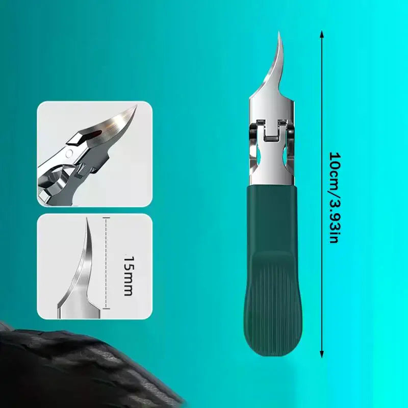 Slanted Pointed Nail Clipper | Anti-Splash Thick Nail Trimmer Nail Clipper QXL