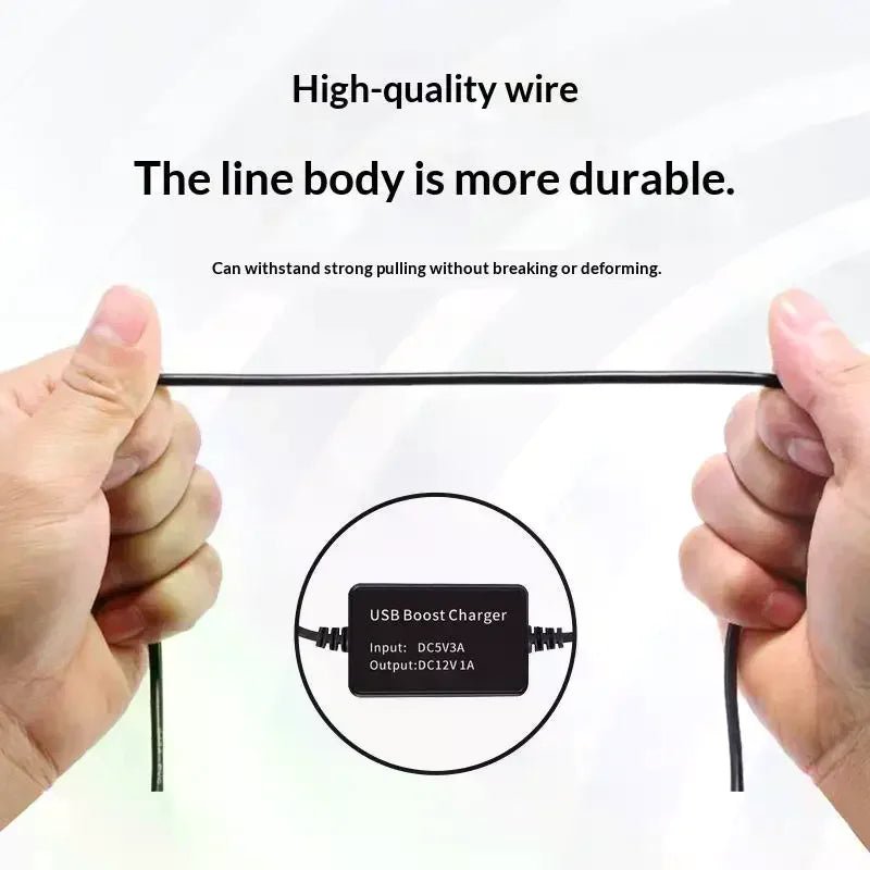 USB to RJ11 DC5521 Radar Detector Power Cable 1.5M Radar Detector Cable QXL