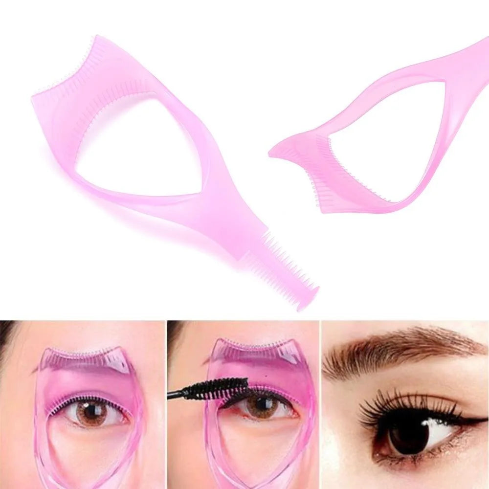 3-in-1 Mascara Shield Eyelash Comb & Applicator Tool Mascara Shield Tool QXL