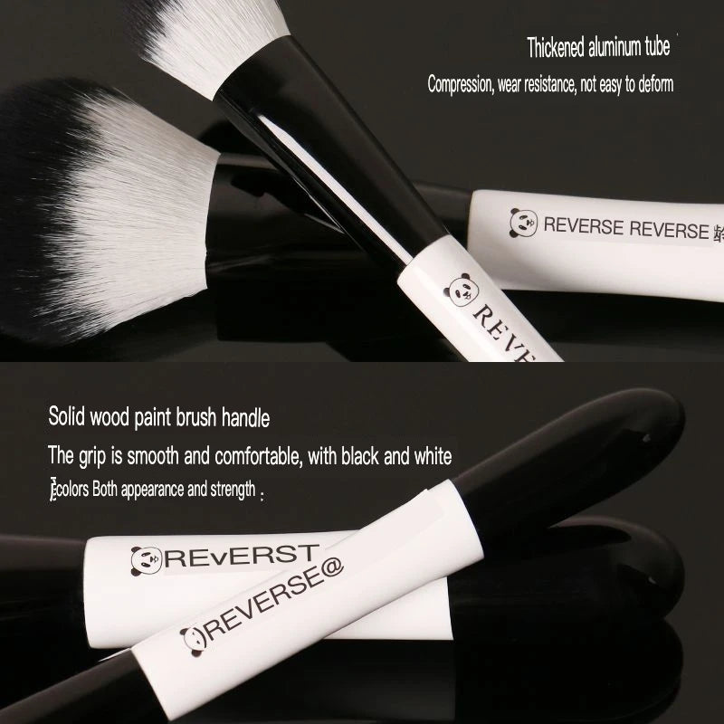 Panda Series 13-Pc Makeup Brush Set with Storage Bucket Makeup Brush Set QXL