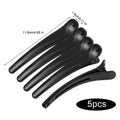 Black Matte Duckbill Hair Clips – 5-Pack Salon Sectioning Tool Salon Hair Clips QXL Glossy-12cm