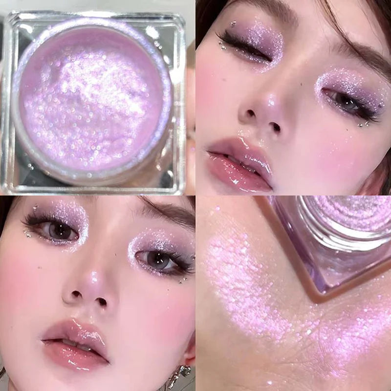 6-Color Shimmer Liquid Highlighter | Glitter Glow Face & Body Liquid Highlighter QXL