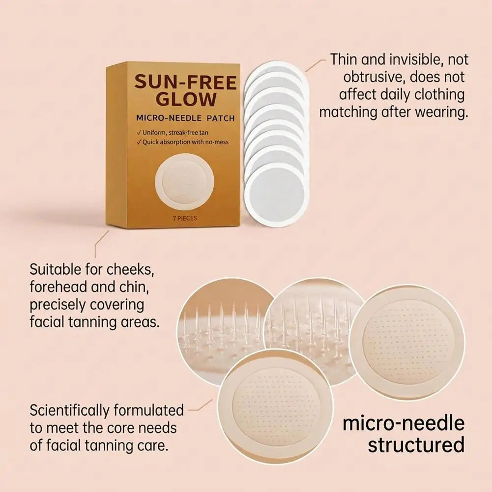 Sunless Tanning Micro-Needle Patches | Natural Glow All Skin Sunless Tanning Patches QXL