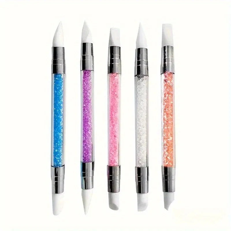 Double-Head Silicone Nail Art Pen | Embossing & Clay Tool Set Nail Art Pen Set QXL