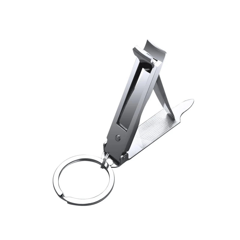 6-Pack Stainless Steel Folding Nail Clippers with File Blade Nail Clipper Set QXL