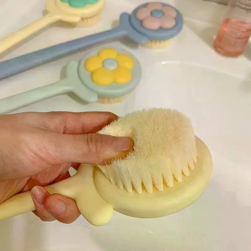 Long Handle Soft Body Brush – Back Scrubber & Exfoliator Bath Body Brush QXL