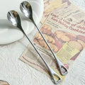 2-Pack Stainless Steel Long Handle Coffee & Dessert Spoons Long Handle Spoon QXL Default Title