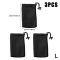 3-Pack Mesh Drawstring Pouches | Travel Organizer Bags Drawstring Storage Pouch QXL L