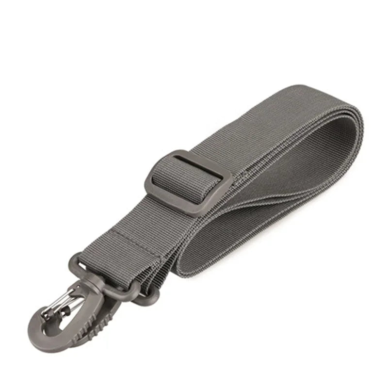 Adjustable Wide Nylon Bag Strap | Crossbody & Shoulder Replacement Replacement Bag Strap QXL grey