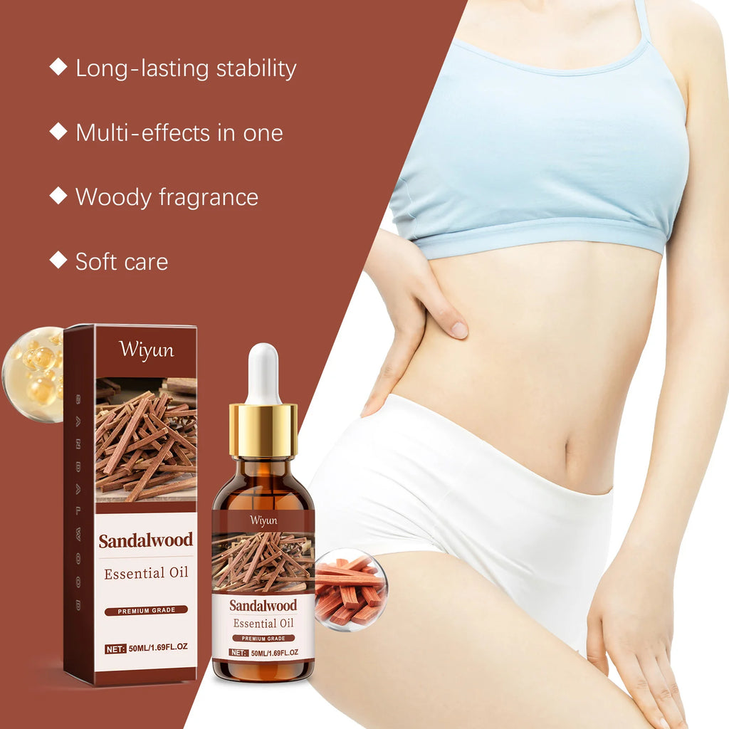 WIYUN Sandalwood Essential Oil – Hair & Skin Care 50ml Hair & Skin Essential Oil QXL