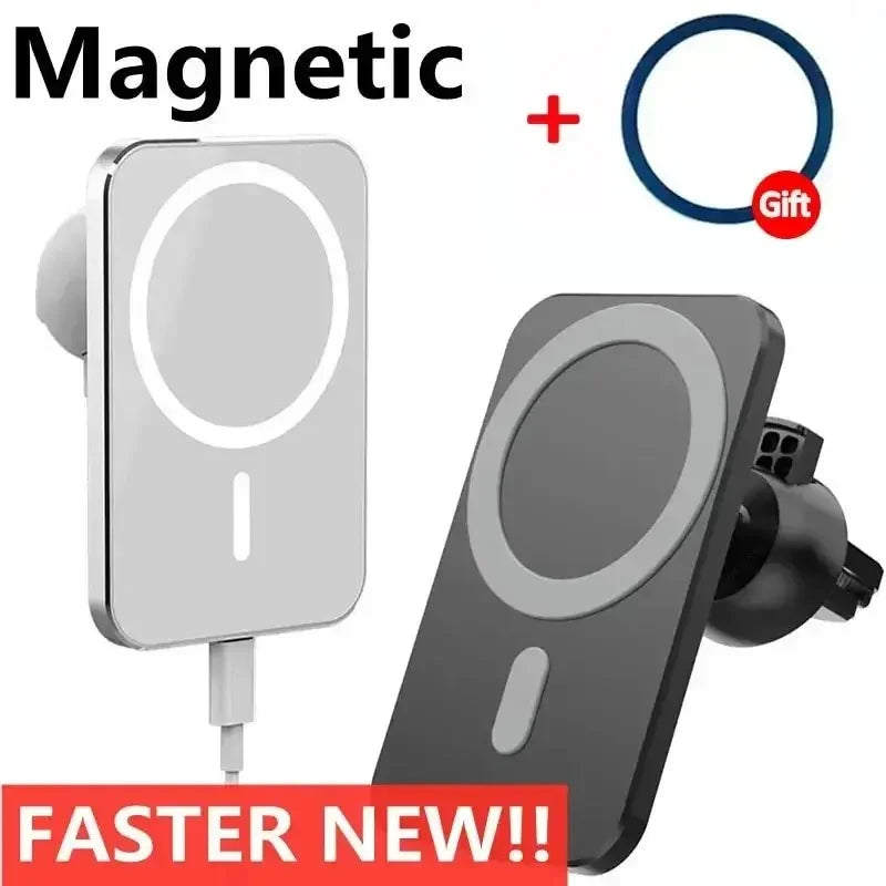 Magnetic Car Phone Holder 15W Wireless Charger Air Vent Mount Wireless Car Charger Mount QXL