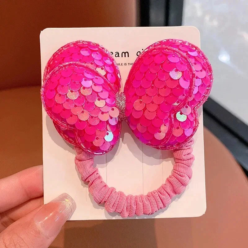 Laser Sequin Bow Duckbill Hair Clip for Girls & Kids Girls Hair Clip QXL