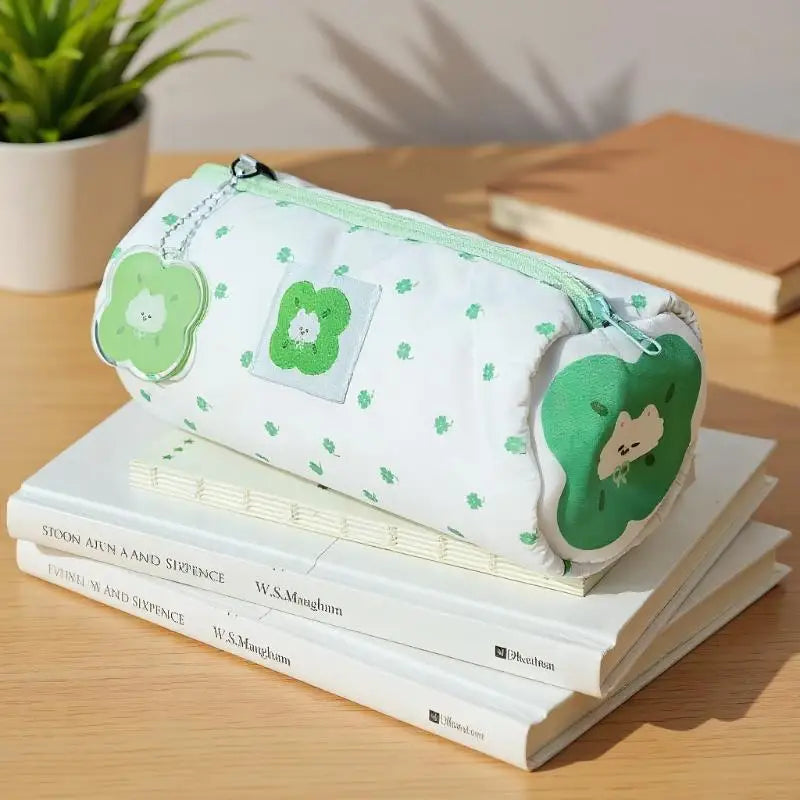 Four-Leaf Clover Pencil Case | Large Fabric Pouch for School Pencil Case Pouch QXL