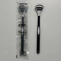 Silicone Tongue Scraper | Double-Sided Ergonomic Oral Care Tool Tongue Scraper QXL black