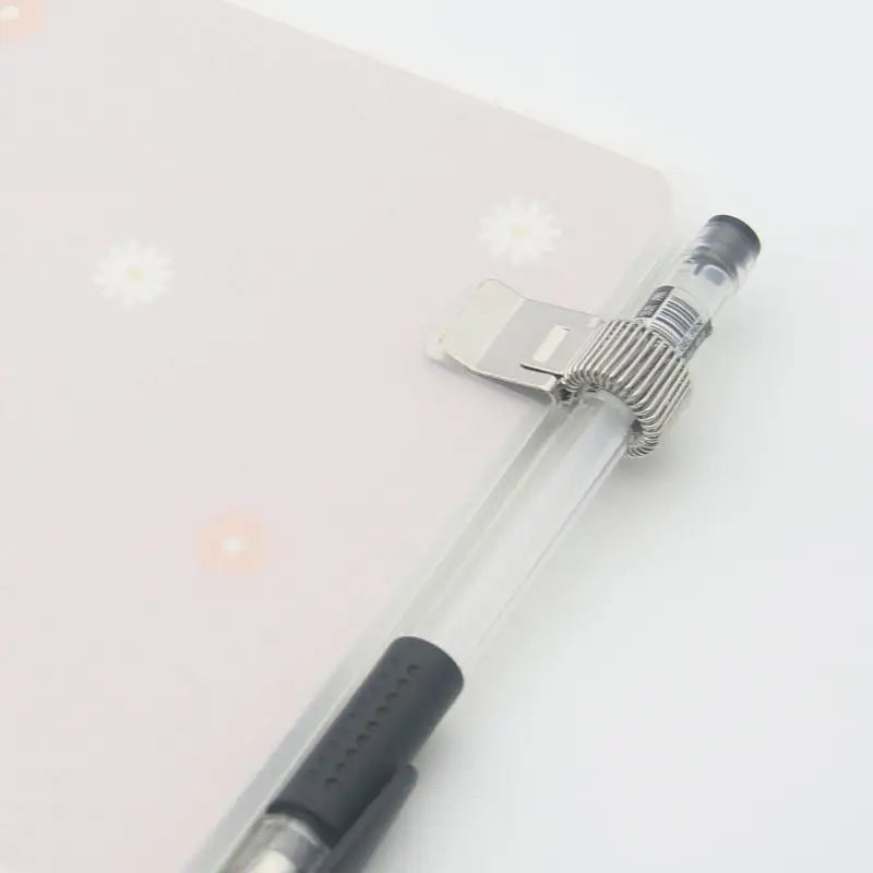 Telescopic Spring Pen Clip for Notepad | 1/3/5 Pack Metal Pen Clip Holder QXL
