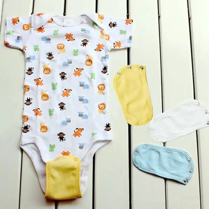 4-Pack Baby Bodysuit Snap Extenders | Soft Cotton Onesie Bodysuit Extender QXL
