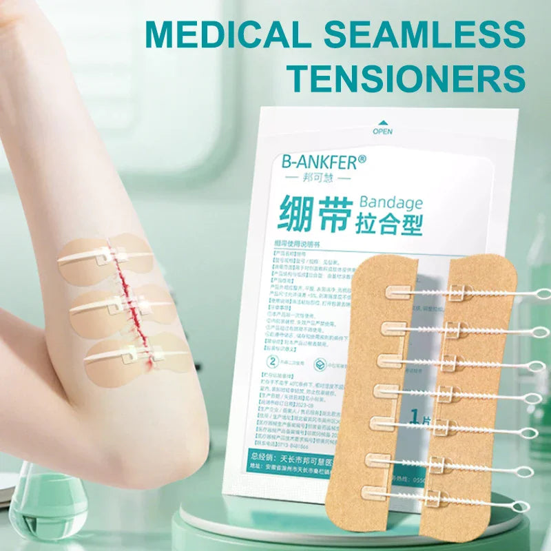 Zipper Wound Closure Bandage | Sutureless Hemostatic Patch Wound Closure Bandage QXL