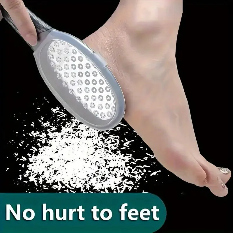Stainless Steel Foot File | Dual Grit Anti-Splash Pedicure Rasp Foot File Rasp QXL