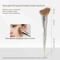 Rose Gold 439 Contour & Highlight Makeup Brush | Wool Contour Makeup Brush QXL Rose Gold 439 Shaped