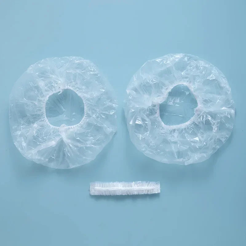 100-Pack Disposable Shower Caps – Waterproof Elastic Hair Caps Disposable Shower Caps QXL