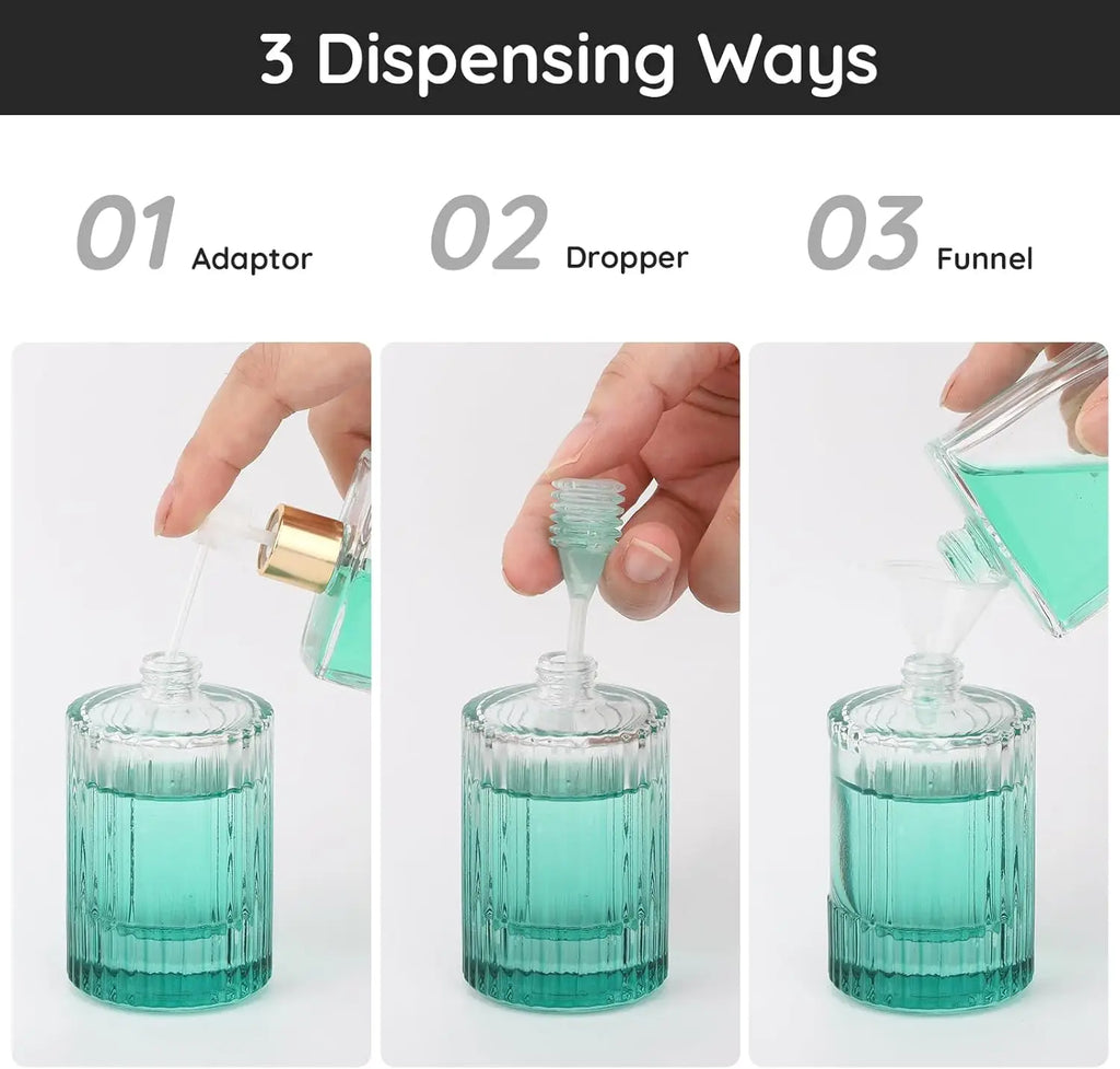 2-Pack 30ml Refillable Glass Perfume Spray Travel Bottles Perfume Travel Bottles QXL