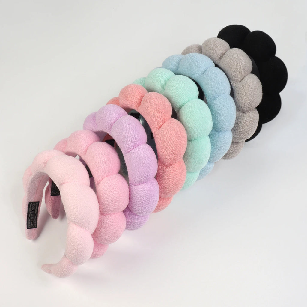 Microfiber Spa Headband & Wristbands | Face Wash Scrunchie Set Spa Headband Set QXL
