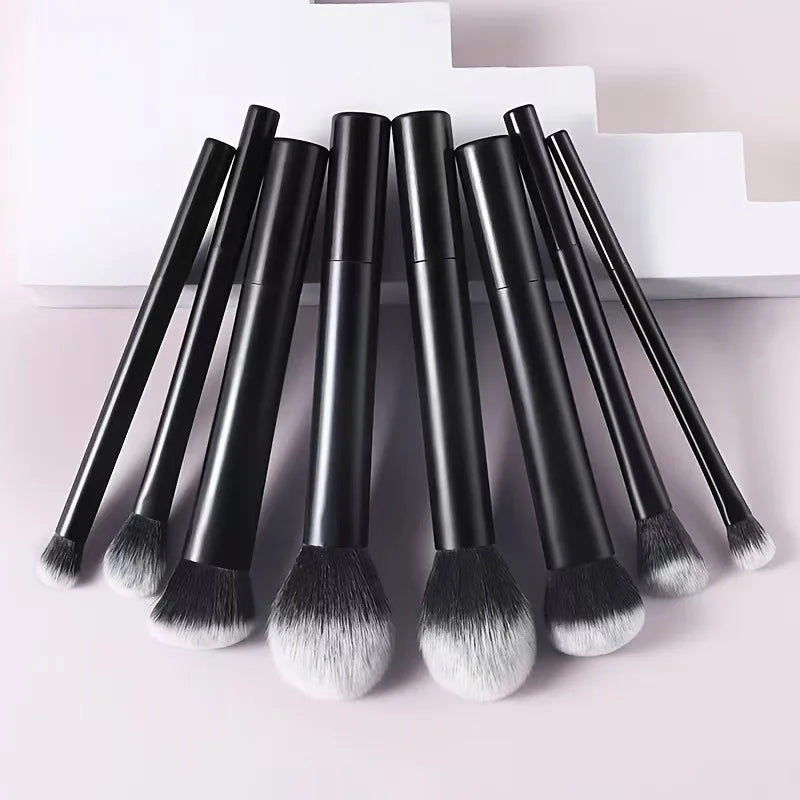 8-Piece Makeup Brush Set | Soft Synthetic Bristles Makeup Brush Set QXL