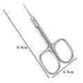 Stainless Steel Cuticle Scissors & Nail Nipper | Manicure Tool Cuticle Scissors QXL Silvery