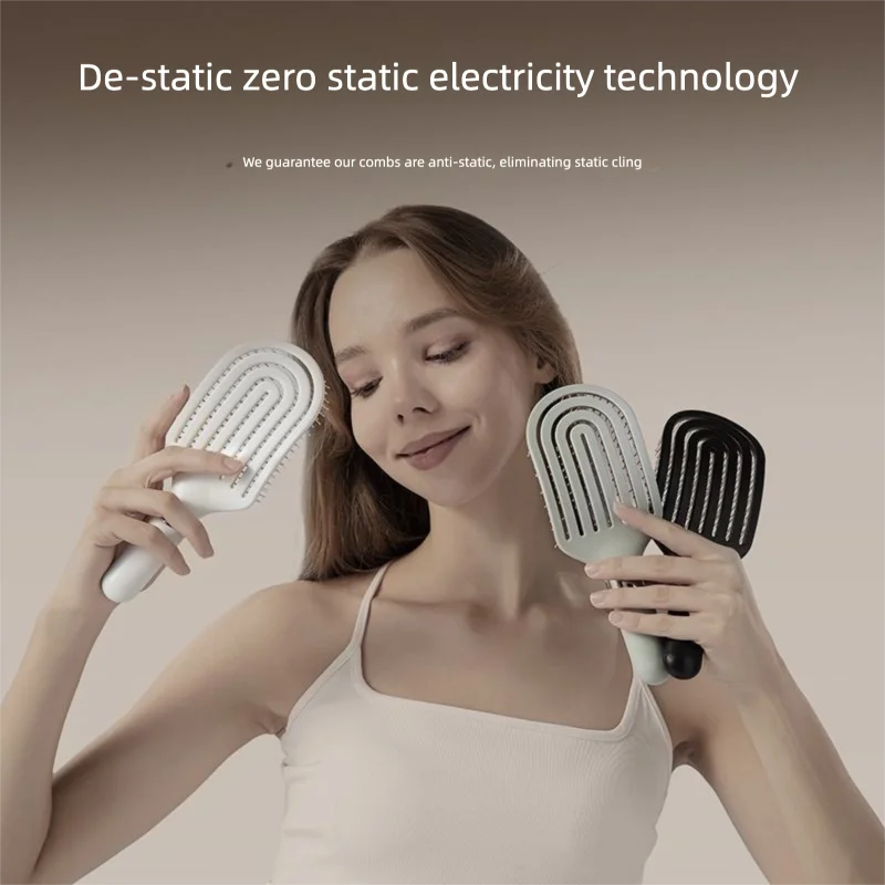 Anti-Static Rainbow Detangling Comb | Smooth & Frizz-Free Hair Anti-Static Hair Comb QXL