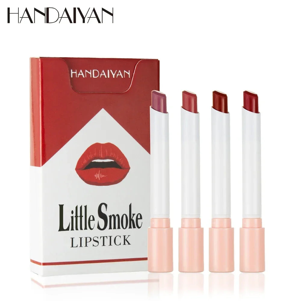 Handaiyan Matte Velvet Lipstick Set – 4 Pcs Long-Lasting Matte Lipstick Set QXL