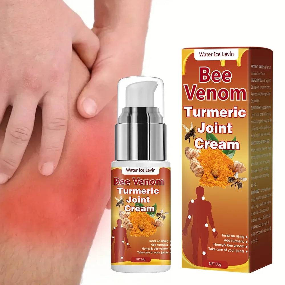 Turmeric Bee Venom Body Cream | Honey, Curcumin & Vitamin C Body Moisturising Cream QXL